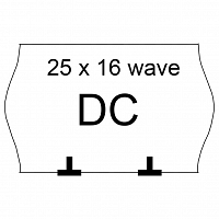 Metki DC 25x16 FLUOR ( karton 100szt. ) 