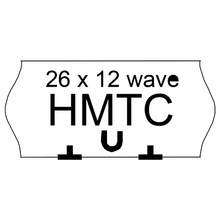 Metki HMTC 26x12 BIAŁE ( karton 100szt. ) 
