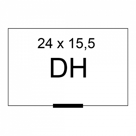 Metki DH 24x15,5 BIAŁE ( karton 100szt. )